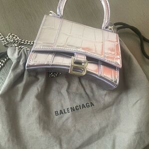 Balenciaga Mini Bag in Pink and Silver